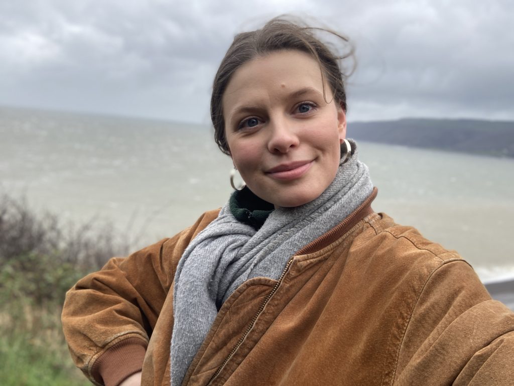 Windswept Selfie taken at Hurlstone Point | The Best of Exmoor Blog