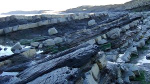 Klive Beach rock formation